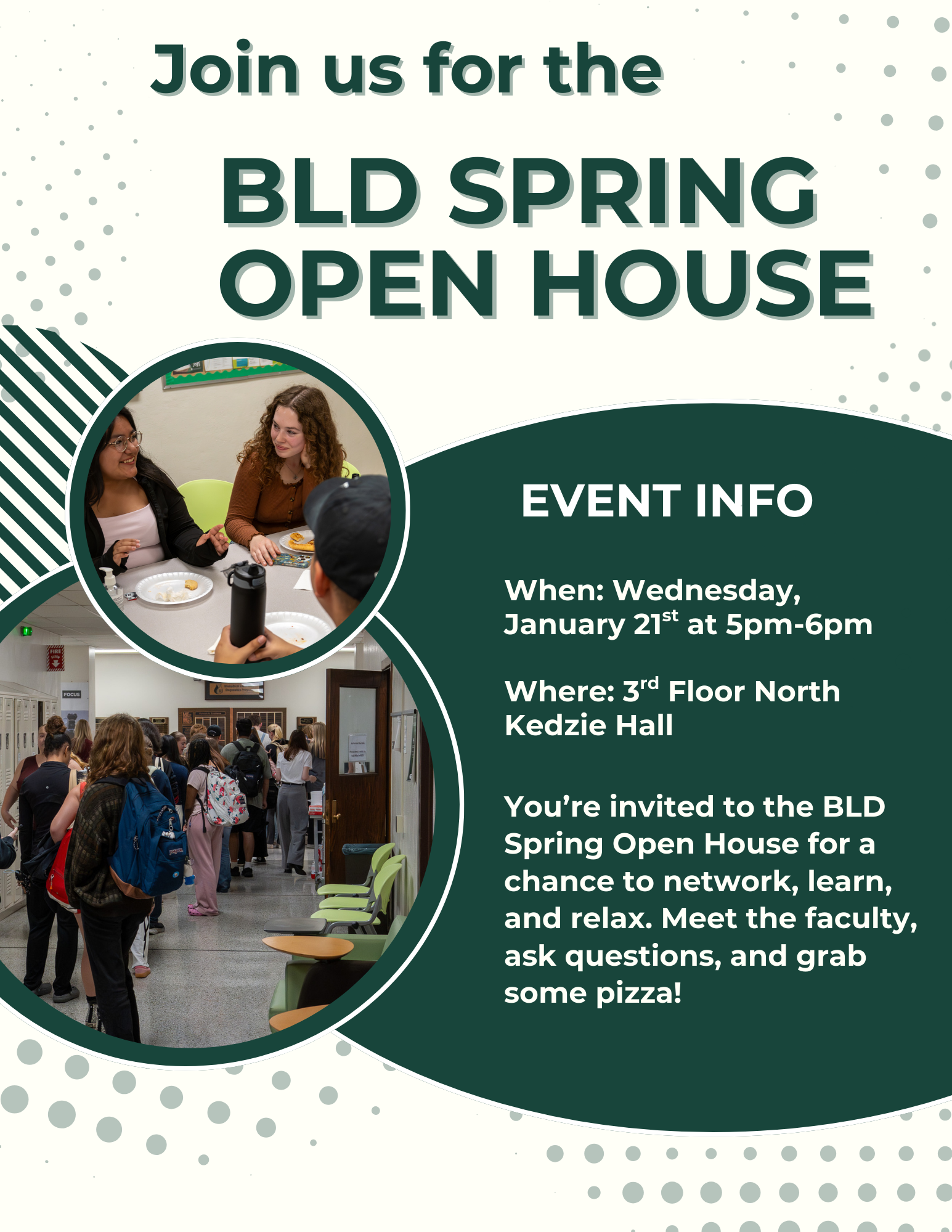 BLD Spring Open House Flyer