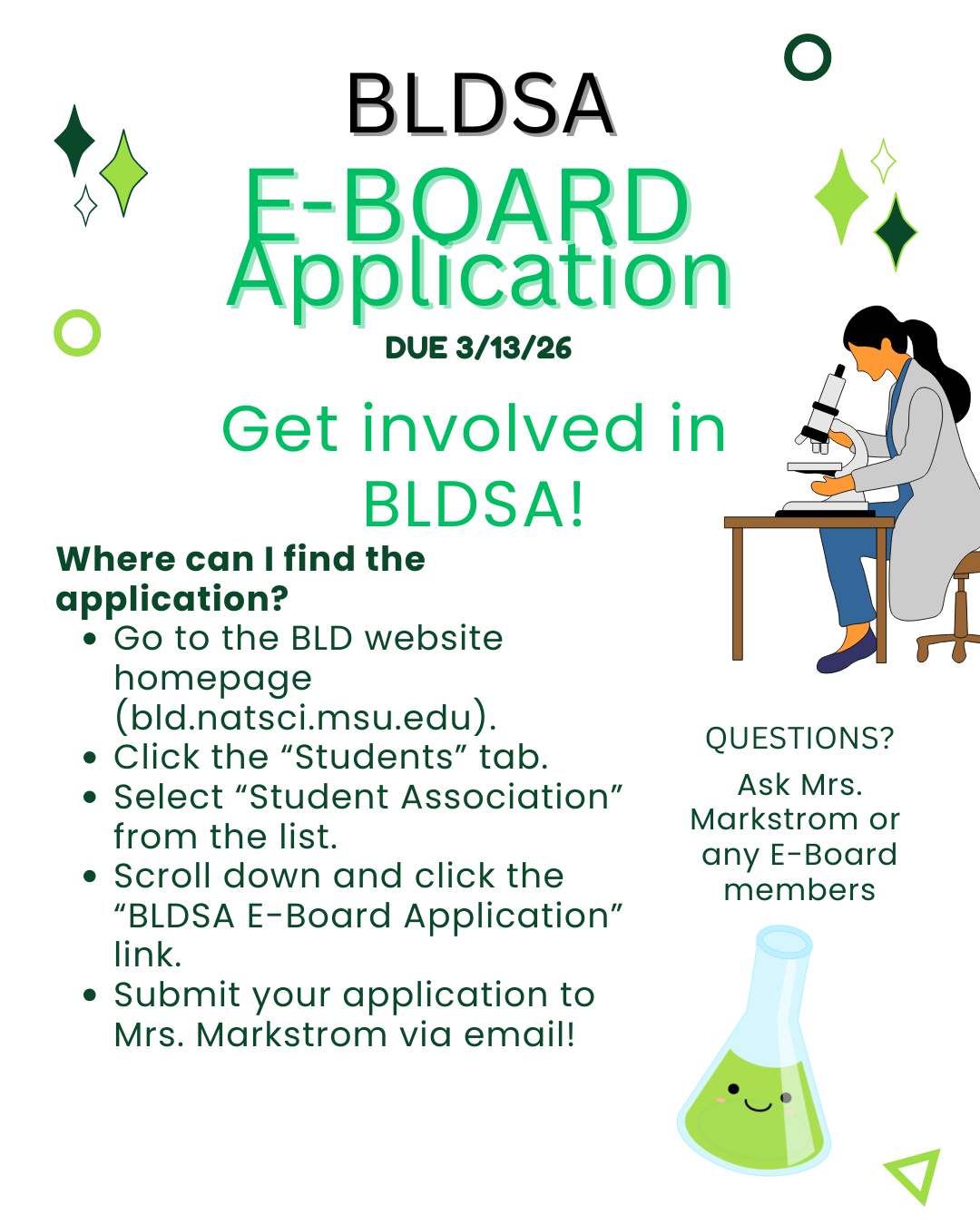 2026 BLDSA Application Flyer