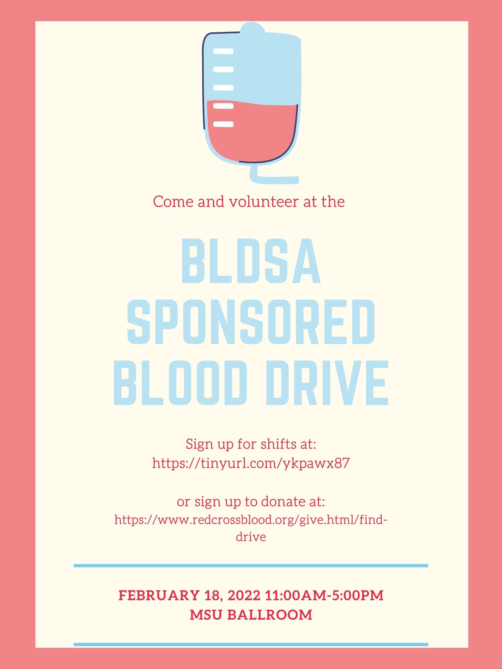 BLDSA sponsored blood drive