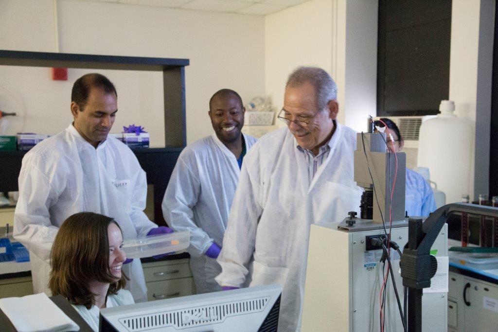 Picture of John Gerlach teaching graduate students